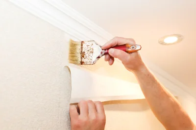 Pose de papier peint à Borey — revêtements muraux et toiles de verre